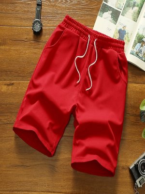 Men's Active Shorts Casual Shorts Pocket Drawstring Elastic Drawstring Design Solid Color Comfort Breathable Short Sports Outdoor Casual Daily Fashion Streetwear Black White Micro-elastic